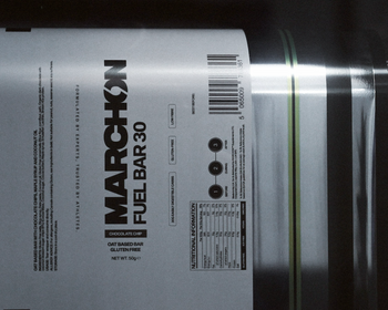 oat based energy bar label