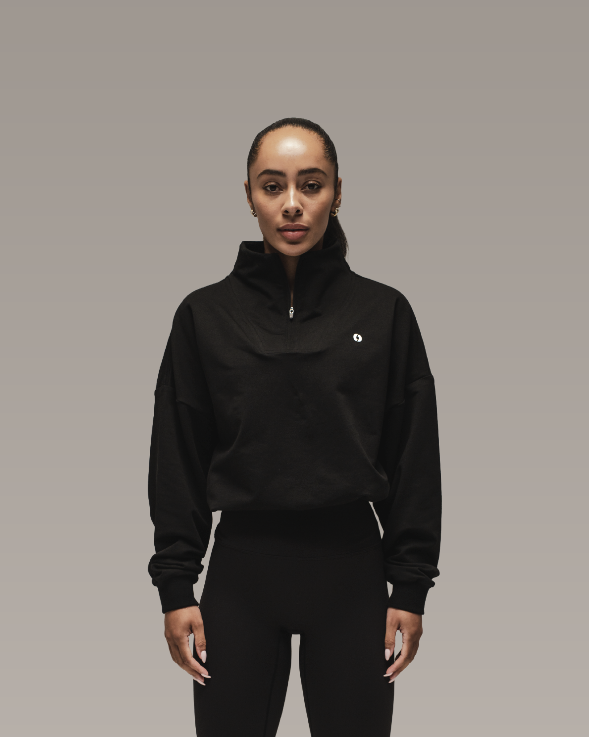 MARCHON Oversized Half Zip Sweatshirt