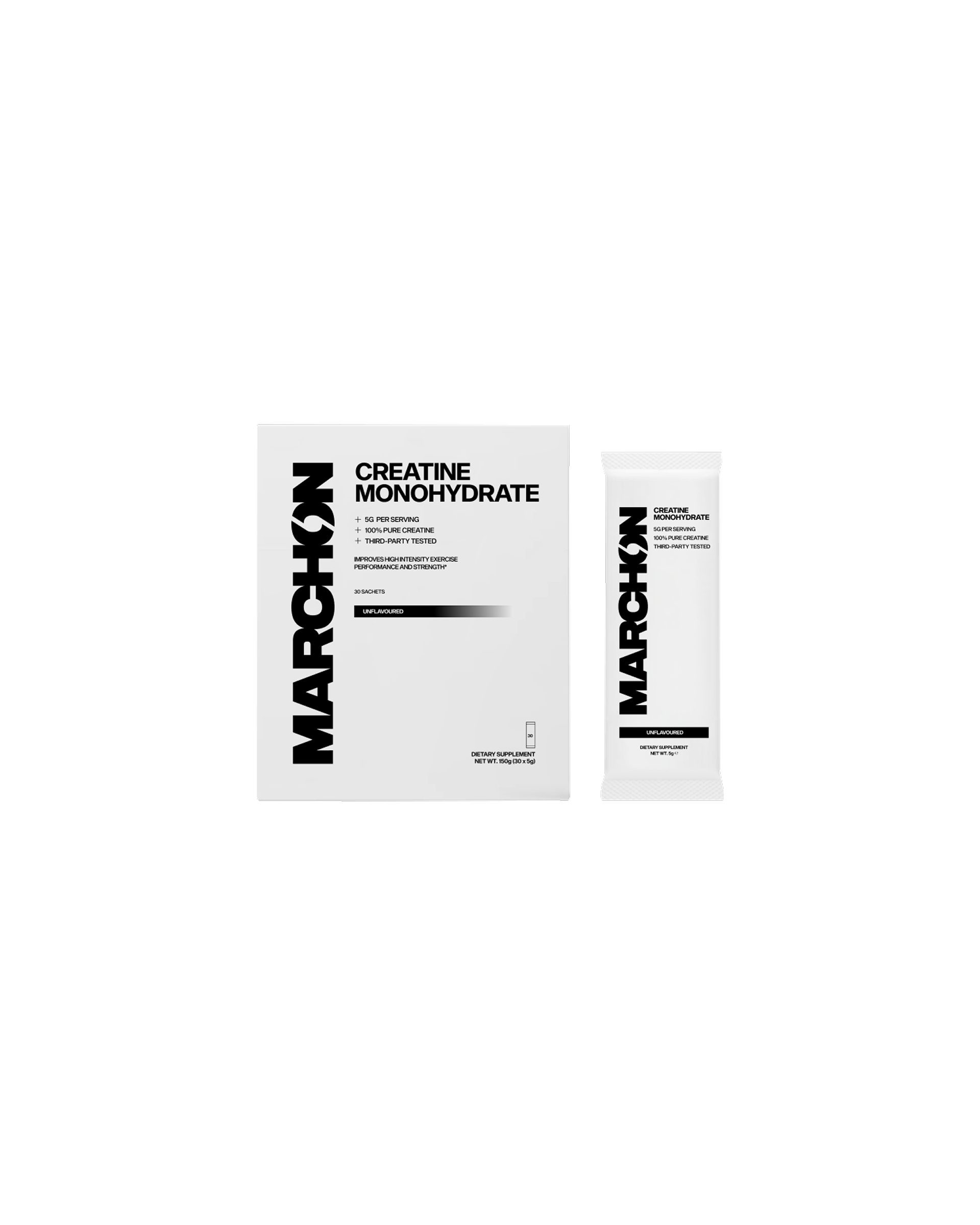 30 pack of Marchon Creatine Monohydrate Sachets.