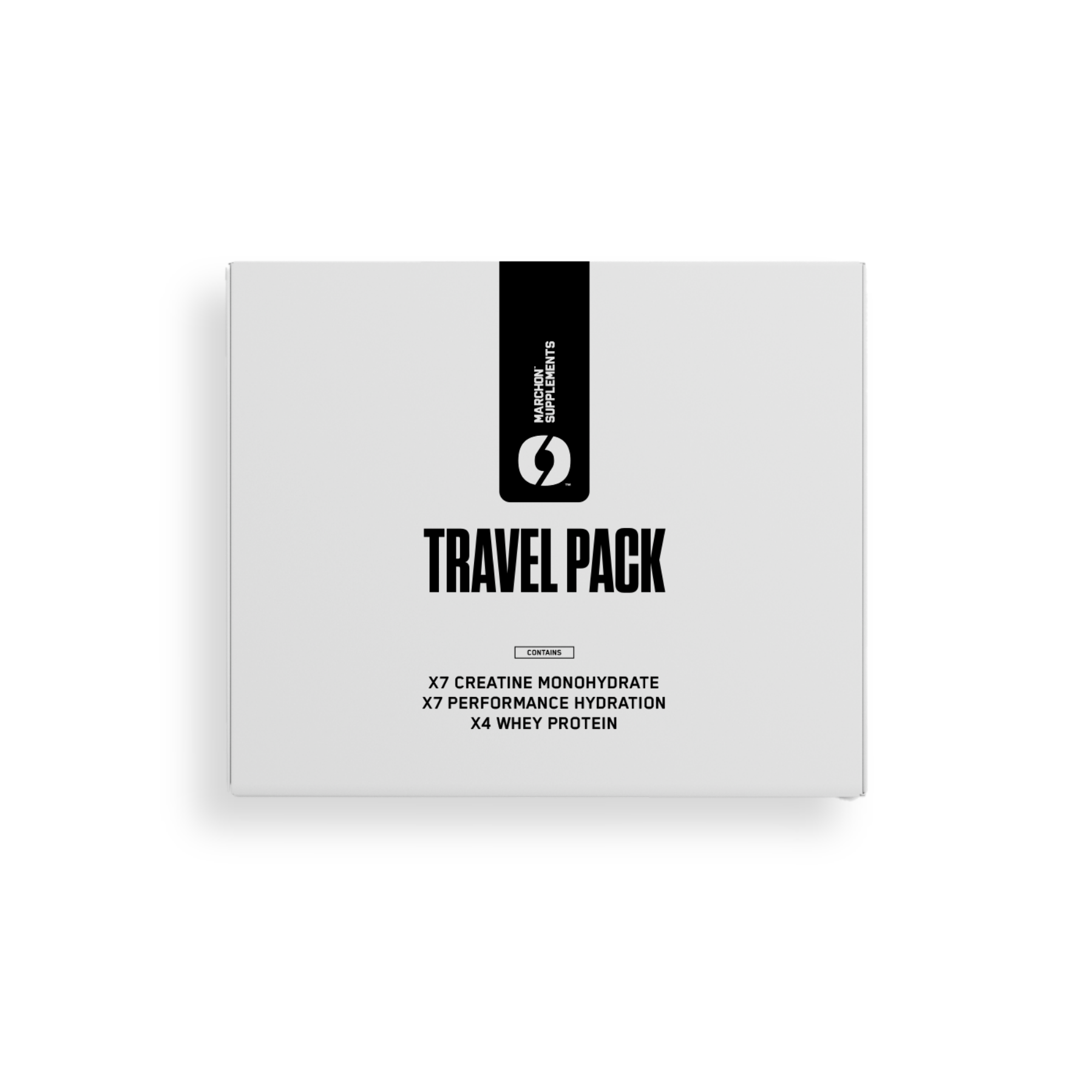 Hydration travel pack containing creatine, electrolytes, and protein