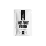 A plant based protein powder sample sachet from MARCHON.